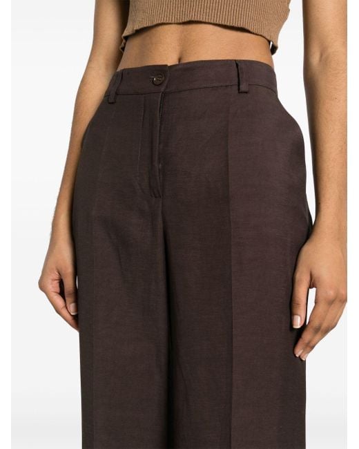 Pantalon ample à plis avant P.A.R.O.S.H. en coloris Brown