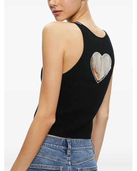 Alice + Olivia Black Allen Tank Top