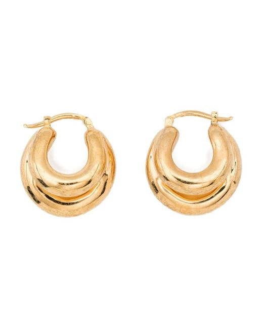Panconesi Metallic Chunky Hoop Earrings