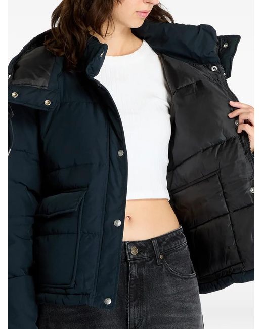 Lee Jeans Blue Hooded Padded Jacket