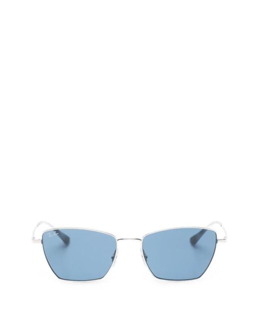Ray-Ban Blue Geometric-Frame Sunglasses