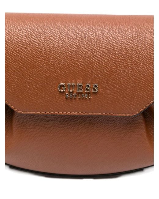 Guess Brown Amorette Shoulder Bag