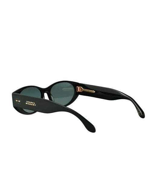 Isabel Marant Green Oval-Frame Sunglasses