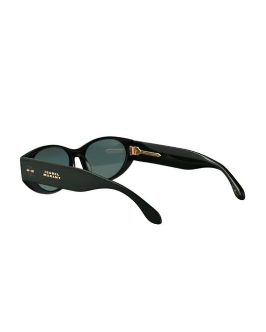Isabel Marant Green Oval-Frame Sunglasses