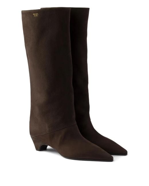 Prada Black Leather Boots
