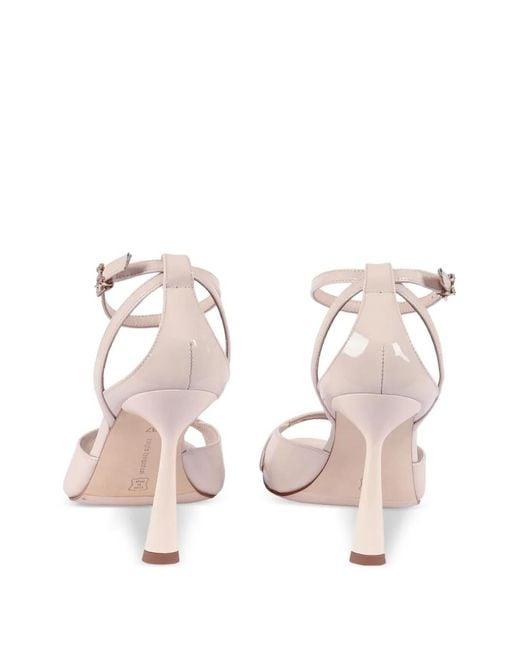 Sergio Levantesi White Sofia6 Leather Sandals