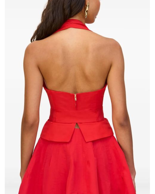 Cult Gaia Red Anita Top
