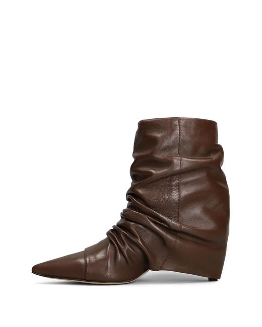 The Seller Brown Slouchy Pointed-Toe Boots