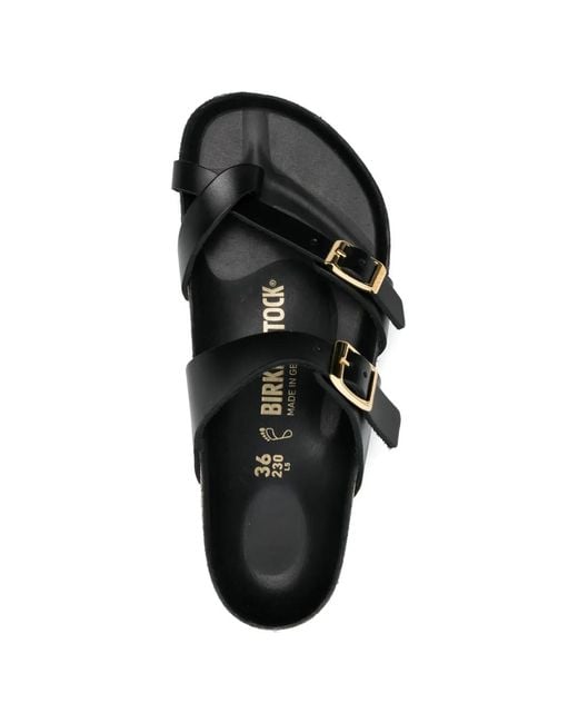 Birkenstock White Mayari Buckle-Strap Flat Sandals