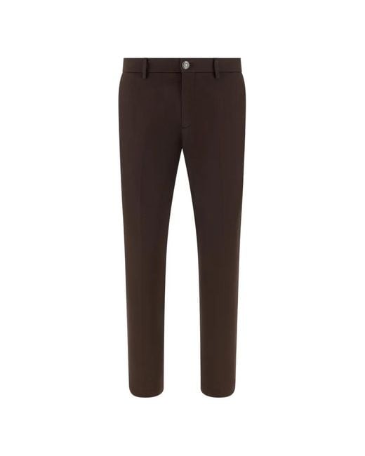 Boggi Gray Button-Up Trousers for men