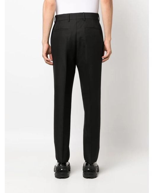 Prada Black Mid-Rise Tailored Trousers for men