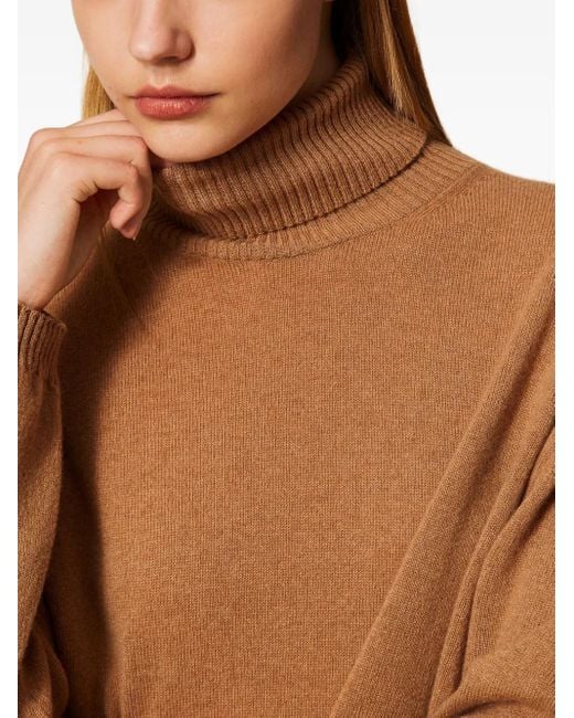 Pull Ample À Col Roulé Twinset en coloris Brown
