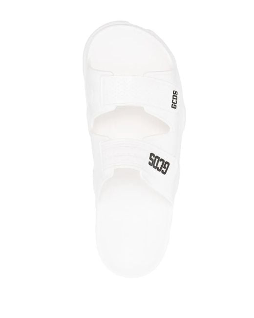 Gcds Slippers Met Logoprint in het White