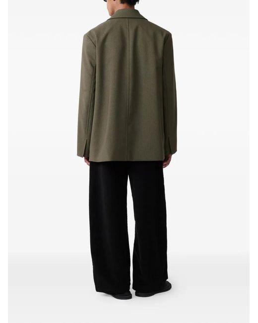 Studio Nicholson Green Vortice Notch-Lapels Jacket for men