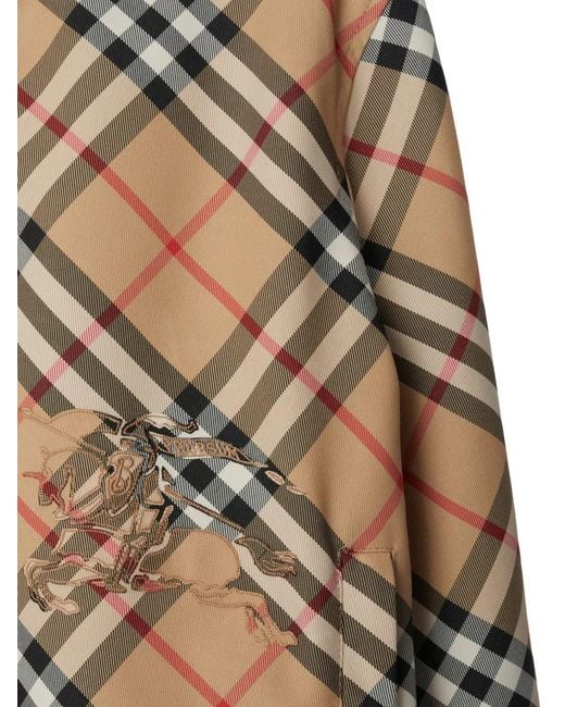 Burberry Brown Cropped Reversible Check Jacket