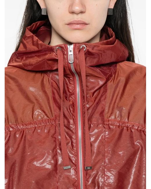 Chaqueta Karta Con Capucha Y Cremallera DUNO de color Red