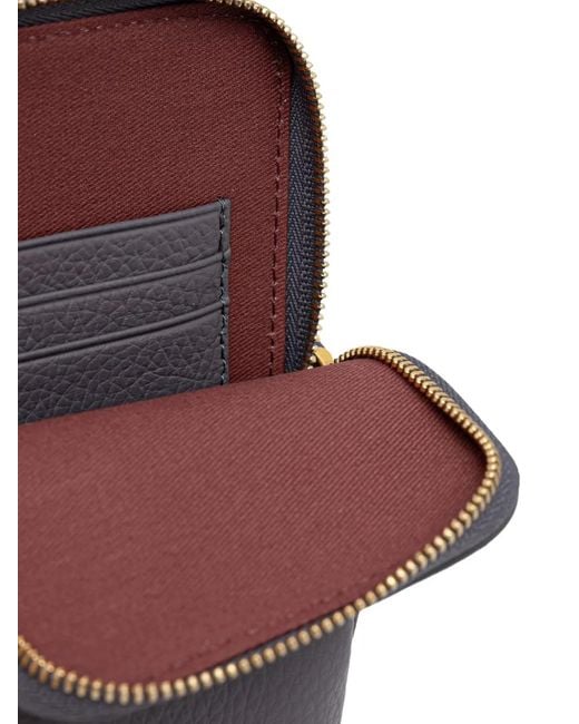 Coccinelle Gray Mini Pochette Pour Smartphone Pixie En Cuir Grainé