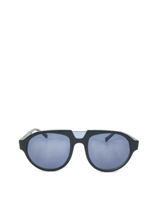MCM Blue Pilot-Frame Sunglasses for men