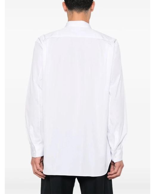 Comme des Garçons White Patch-Lettering Shirt for men