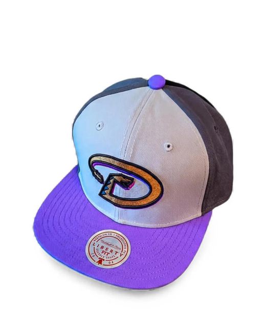 Mitchell & Ness Blue Arizona Diamondbacks Mlb Triple Play Cap for men