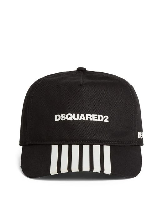 DSquared² Black Boxer Baseball Cap for men