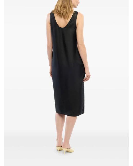 Another Tomorrow シルク ドレス Black