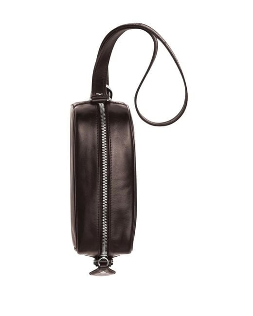 Courreges Black Reedition Leather Camera Bag