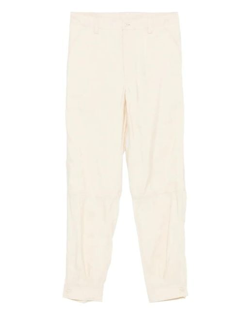 Nanushka White Belt-Loops Trousers
