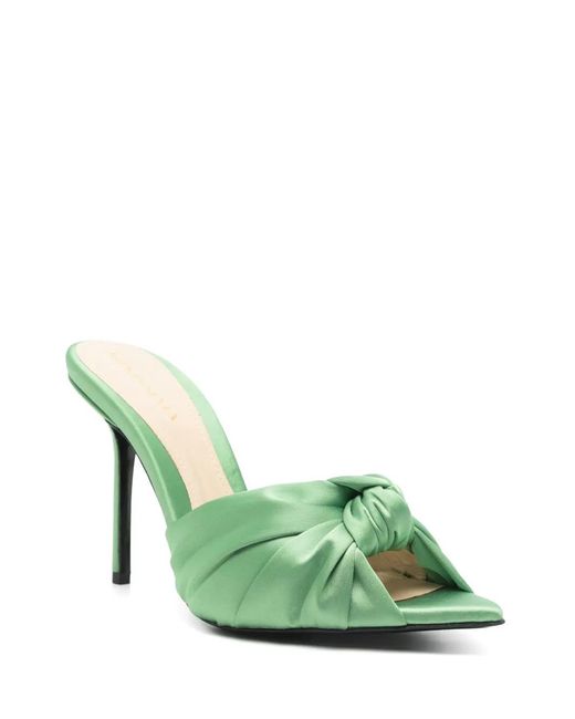Ginissima Green Sofia Heeled Sandals