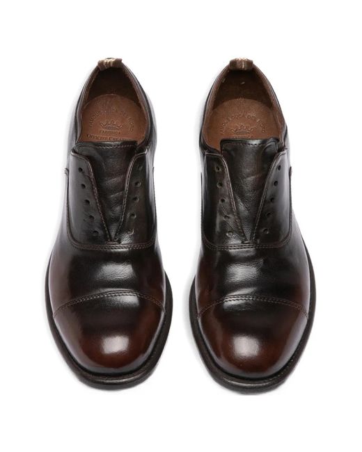 Officine Creative Black Calixte 003 Patina Leather Derby