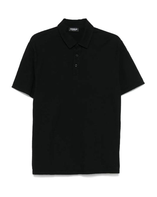 Dondup Black Cotton Polo Shirt for men