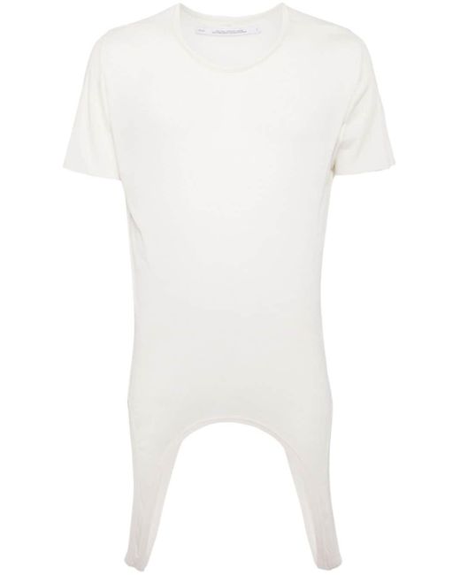 Julius Katoenen T-shirt Met Uitgesneden Details in het White voor heren