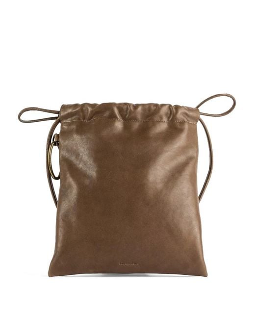 Bea Mombaers Brown Large Drawstring Handbag