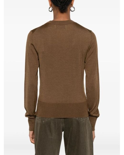 AMI Ami De Coeur Sweater in het Brown