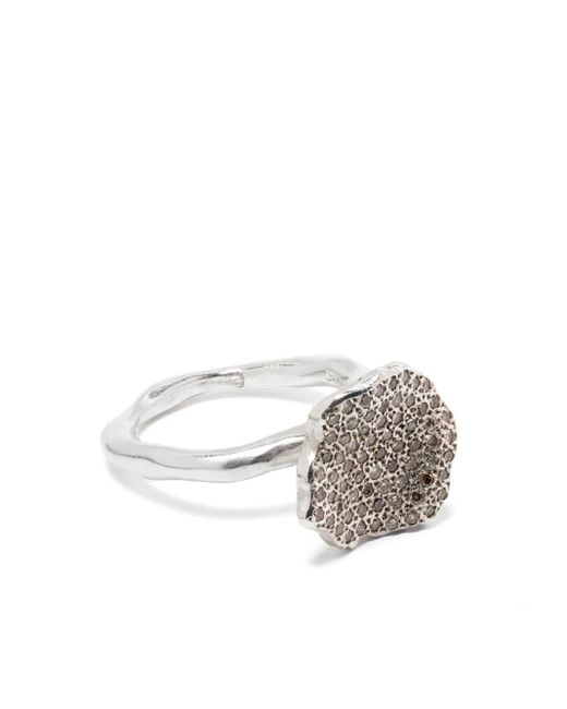 Rosa Maria ダイヤモンド カクテルリング スターリングシルバー Metallic