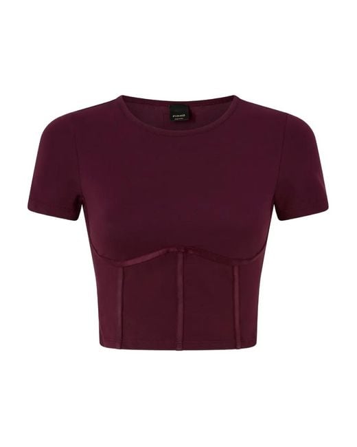 Pinko Purple Corset T-Shirt