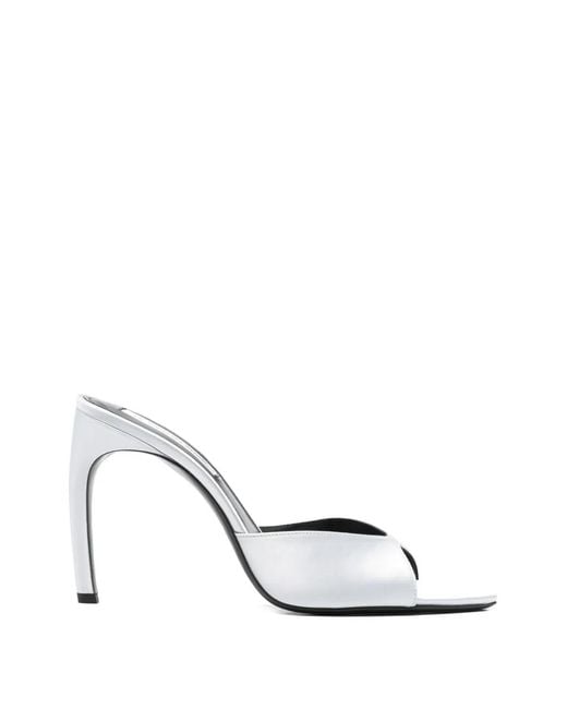 Victoria Beckham White Harlow Open-Toe Sandals