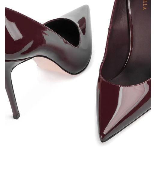 Le Silla Brown Eva 100Mm Patent-Leather Pumps