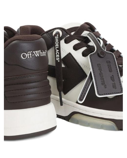 Off-White c/o Virgil Abloh Our of Office Sneakers mit Pfeil-Patch in Brown für Herren