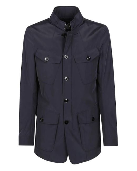 メンズ Tom Ford ボタン ジャケット Blue