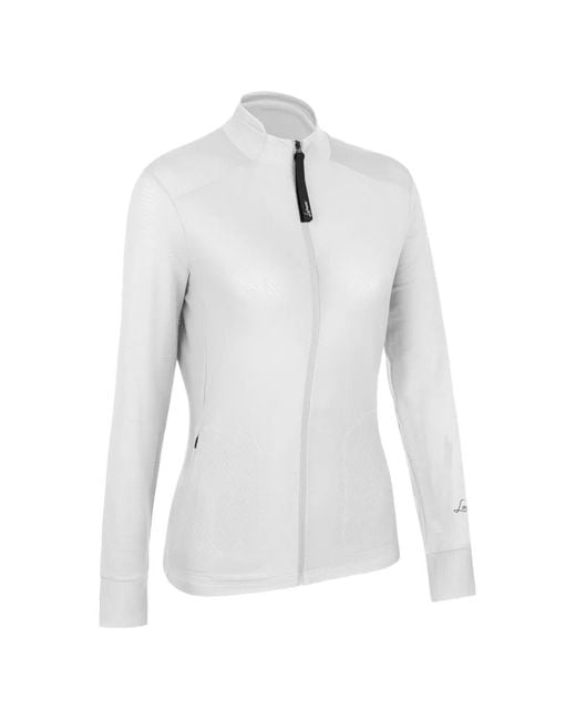 Lamunt White Emmy Light Zip-Up Jacket