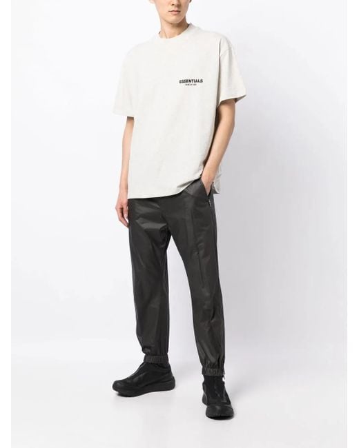 Fear Of God White Logo-Print Cotton T-Shirt for men