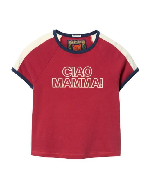 X Mother T-Shirt Itty Bitty Concert Racer LaDoubleJ en coloris Red