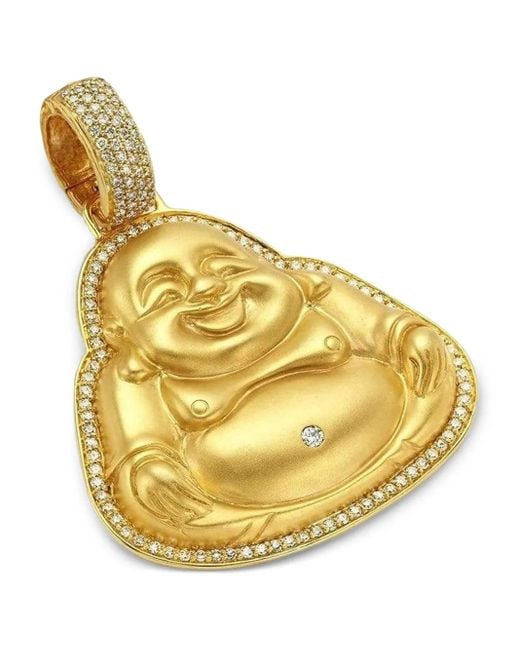 Buddha Mama Metallic 20K Large Happy Buddha Pendant