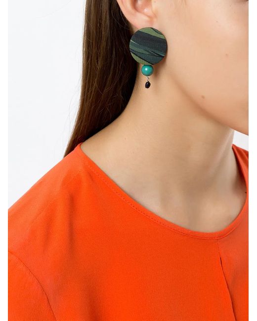 Amir Slama Multicolor 3 Pair Earring Set