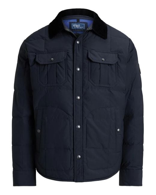 Polo Ralph Lauren Blue Corduroy-Collar Jacket for men
