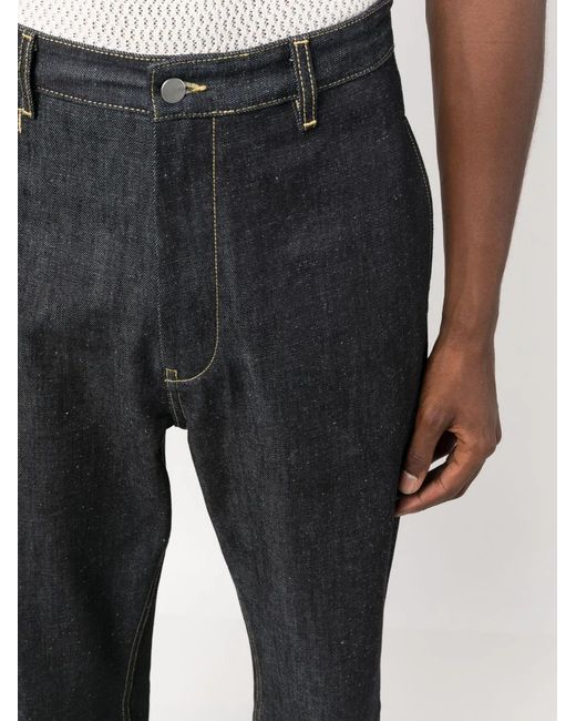 Studio Nicholson Blue Bill High-Rise Straight-Leg Jeans for men