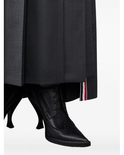 Thom Browne Blue Maxirock mit Falten