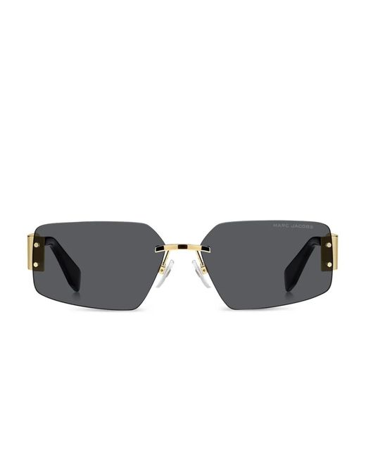Marc Jacobs Gray Chain-Strap Rectangle-Frame Sunglasses