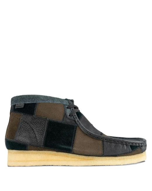 Stivali Wallabee di Clarks in Black da Uomo
